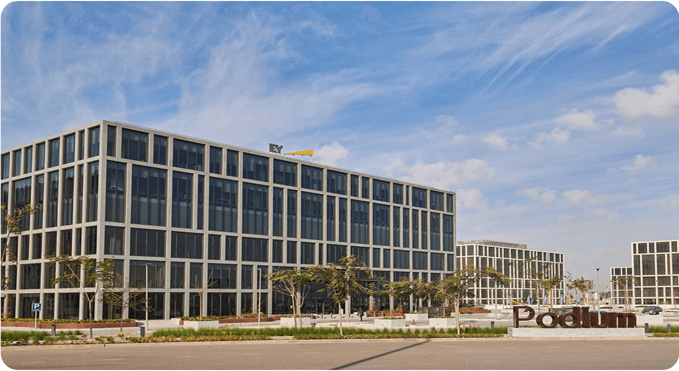 New Cairo office district exterior